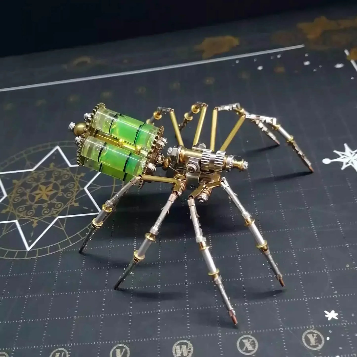 Cyberpunk Mechanical Spider Metal Model Kit - 3D Assembly Puzzle