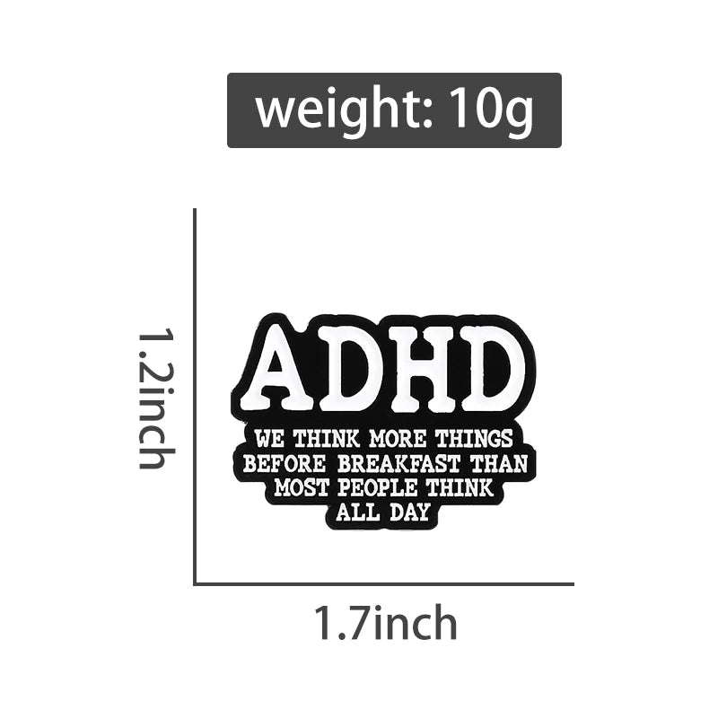 ADHD Creative Brooch - Awareness Enamel Pin