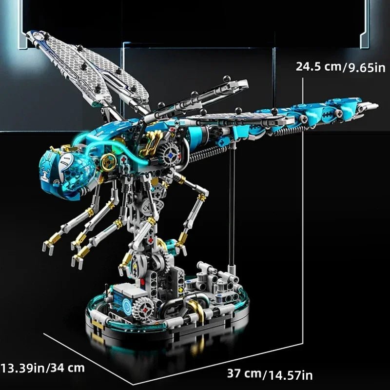 866PCS Mechanical Dragonfly Building Blocks — Motorised Insect Model Kit