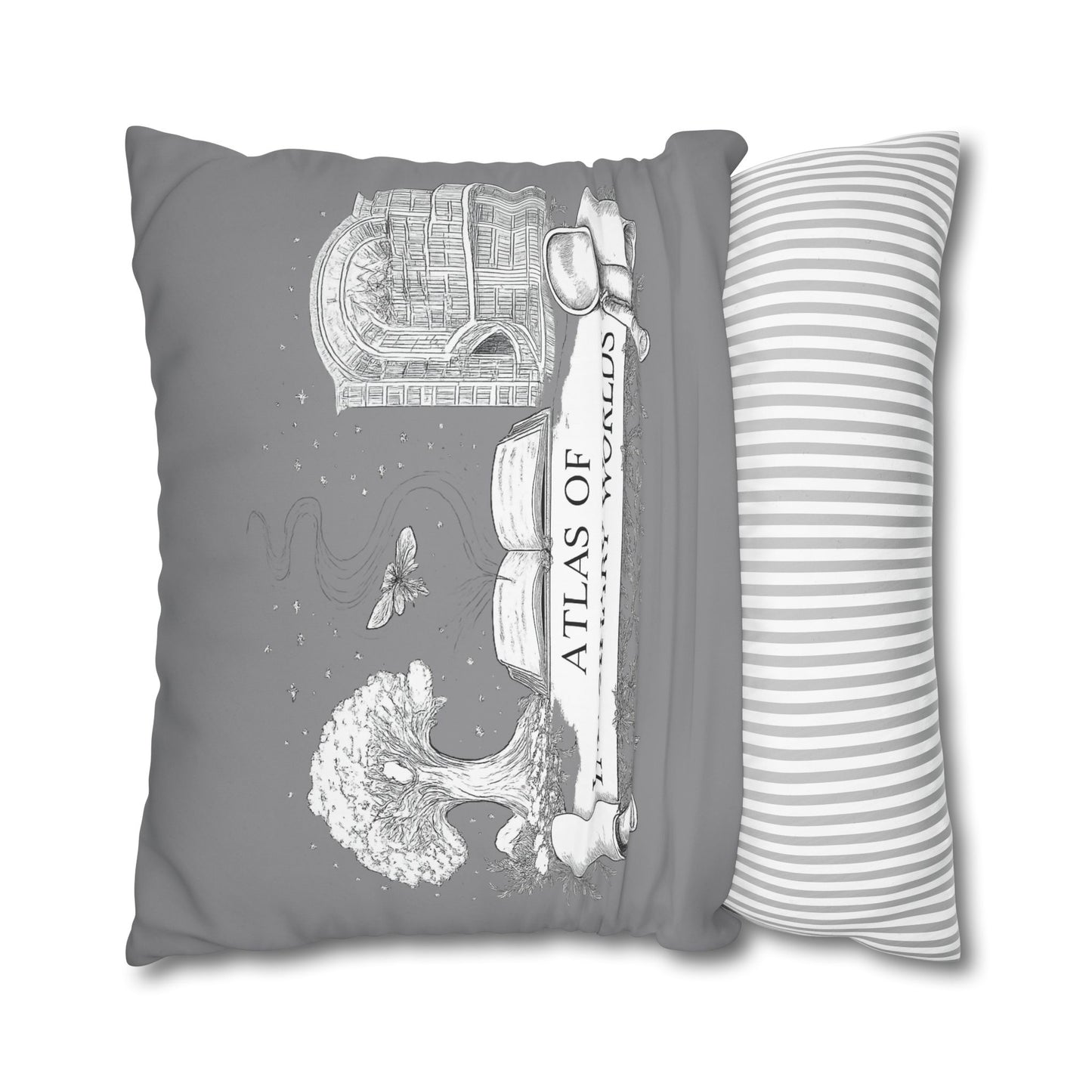 Little Trouble Black Kitten Decorative Pillowcase — Cute Cat Throw Pillow Cover