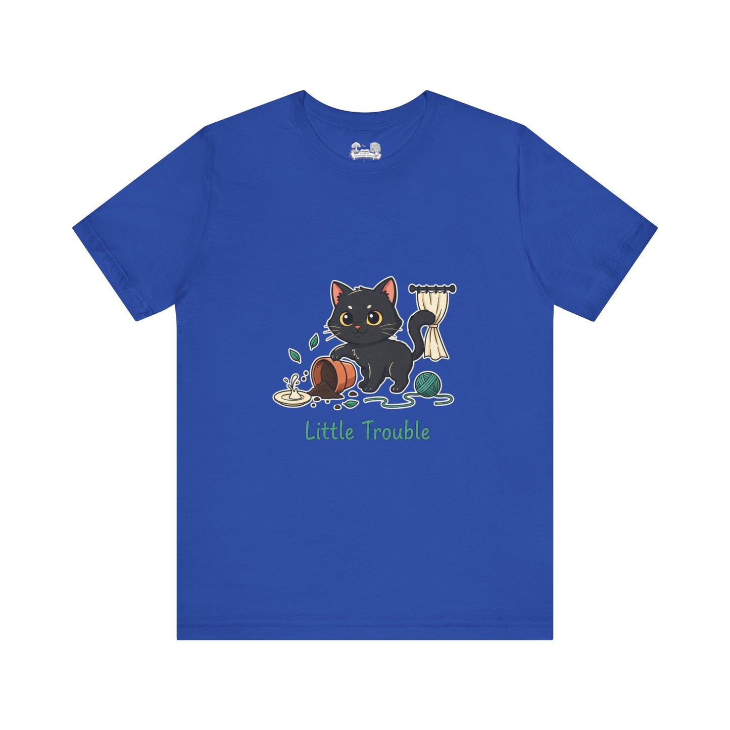 Little Trouble Black Cat T-Shirt — Cute Mischief Cat Tee
