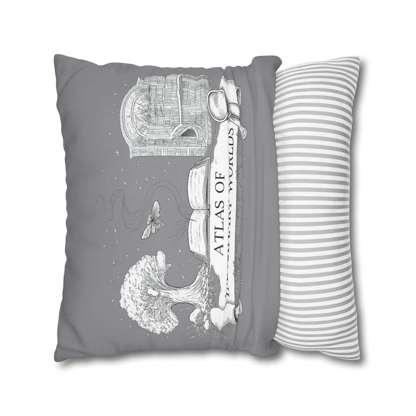 Little Trouble Black Kitten Decorative Pillowcase — Cute Cat Throw Pillow Cover