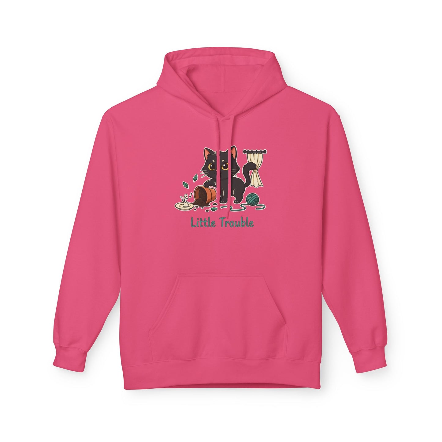 Cat 'Little Trouble' Hoodie – Cute Kittens Graphic Sweatshirt