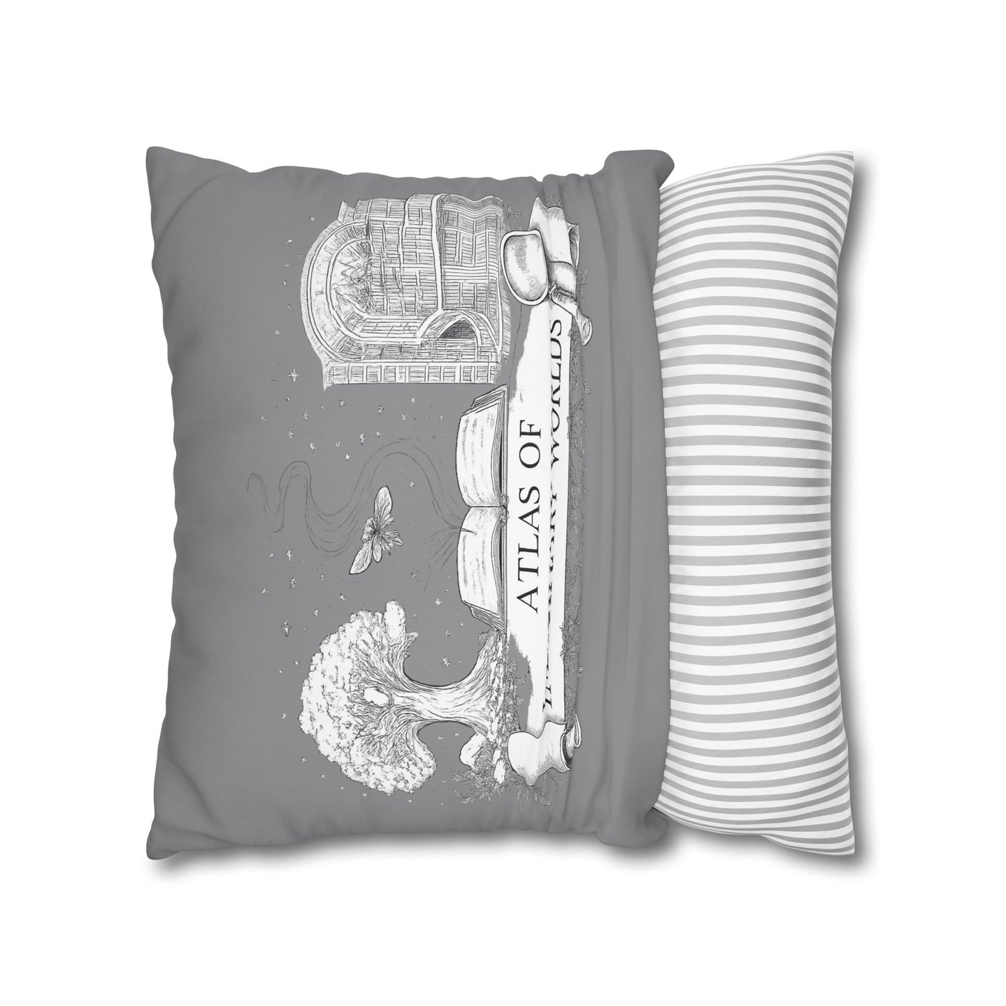 Little Trouble Black Kitten Decorative Pillowcase — Cute Cat Throw Pillow Cover
