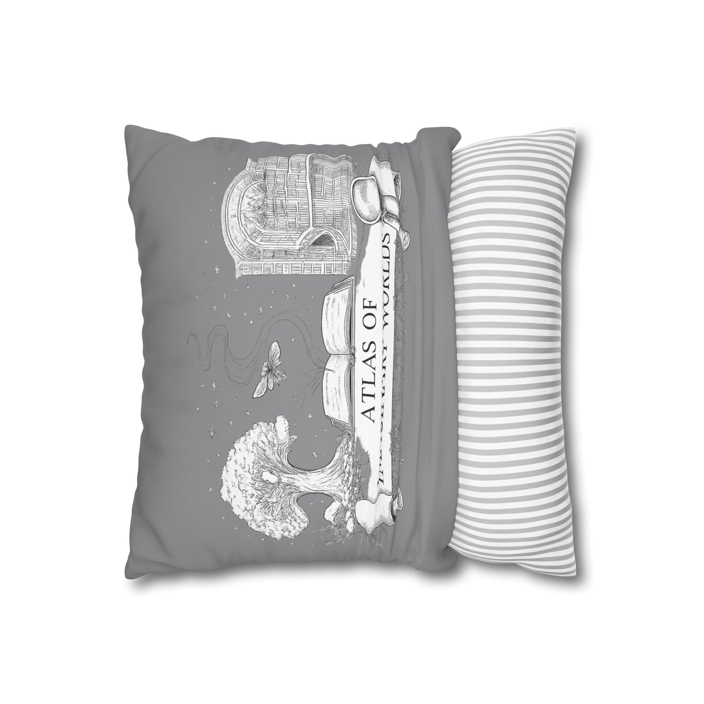 Little Trouble Black Kitten Decorative Pillowcase — Cute Cat Throw Pillow Cover