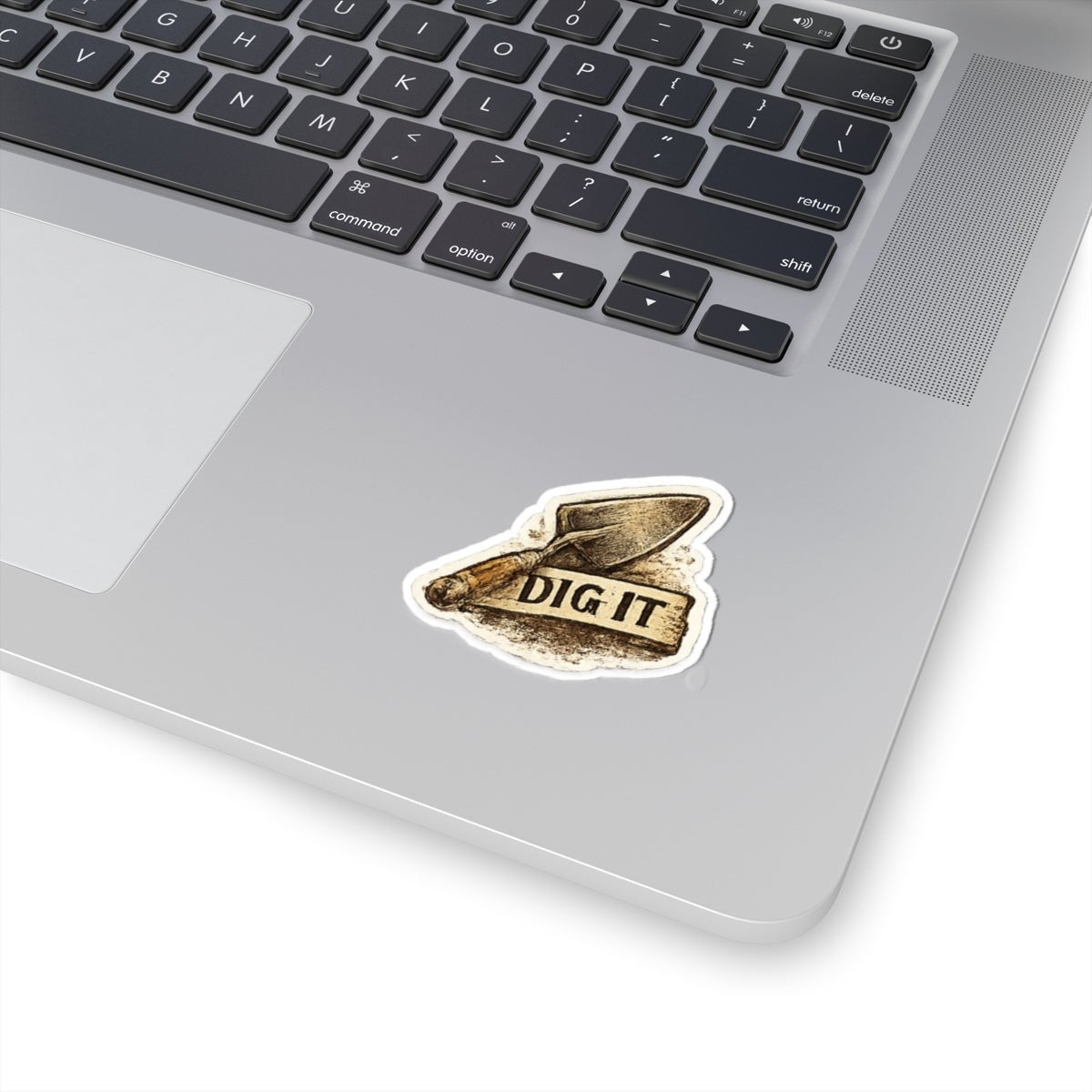 Dig It Trowel Sticker — Archaeology Tool Vinyl Decal for Field Workers