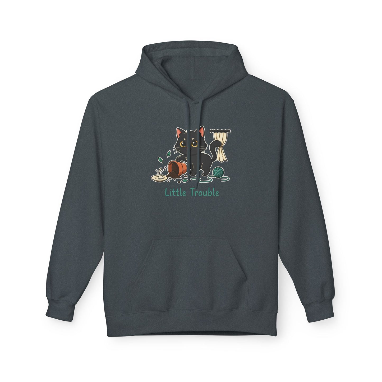 Cat 'Little Trouble' Hoodie – Cute Kittens Graphic Sweatshirt