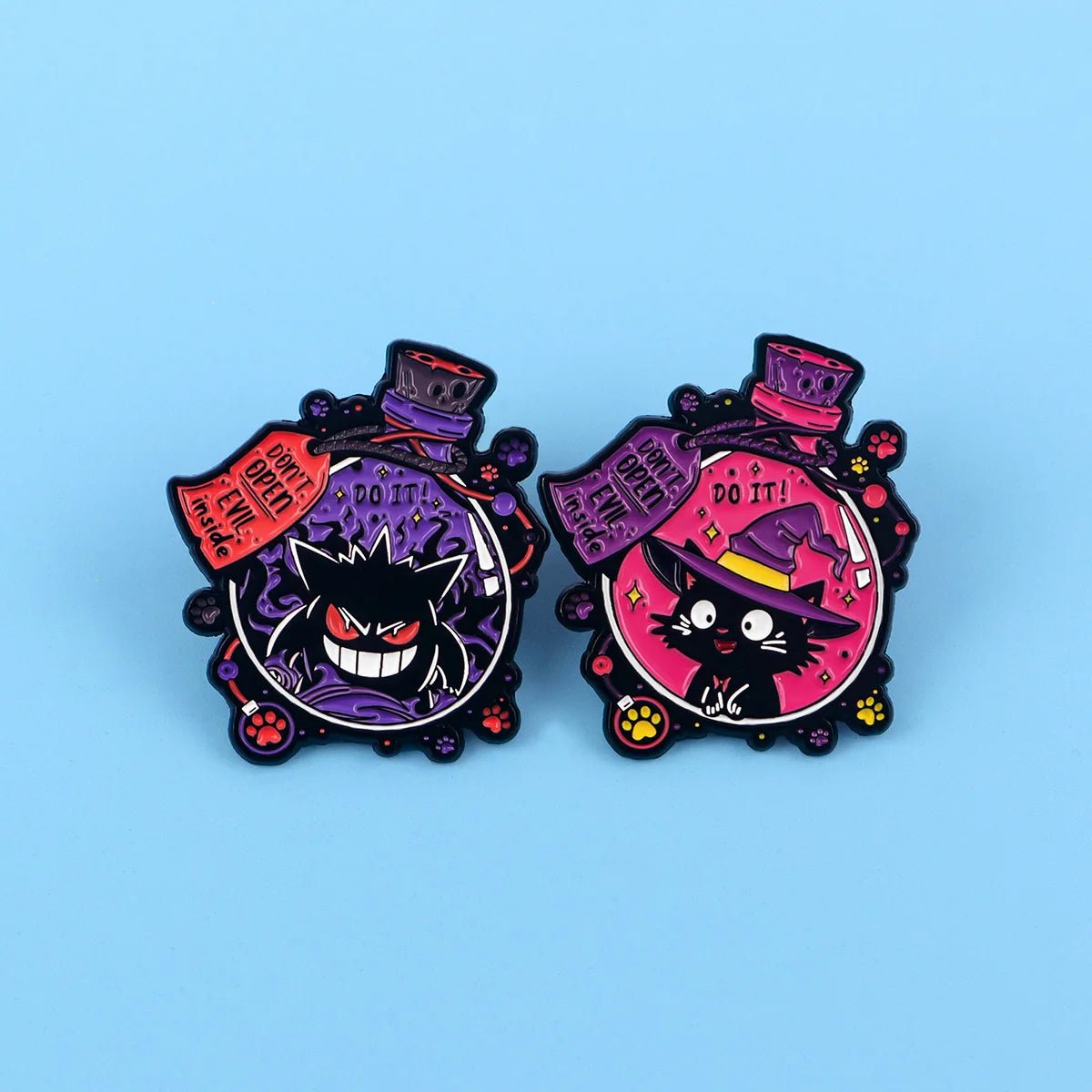 Cute Black Cat Enamel Pin - Animal Brooch Lapel Badge for Backpack & Clothing