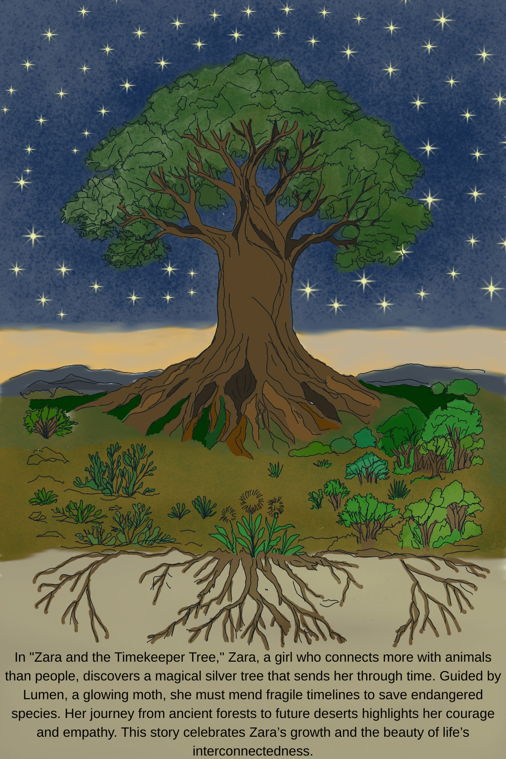 Zara and the Timekeeper Tree Book 1 — Eco-Adventure Story for Kids