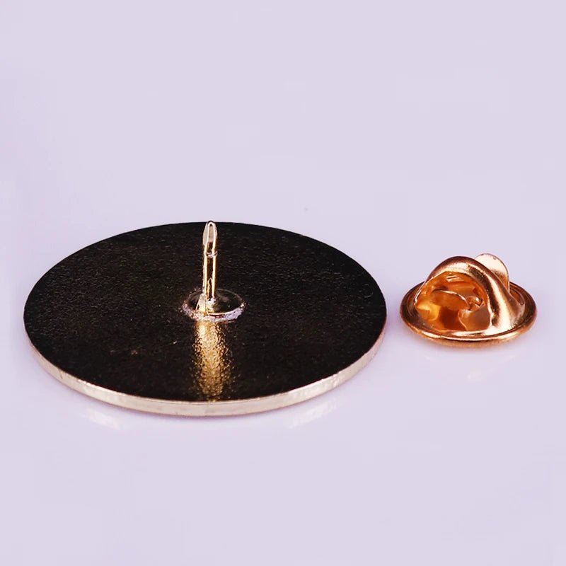 Book Lovers Club Enamel Pin — Bibliophile Late Night Reader Badge