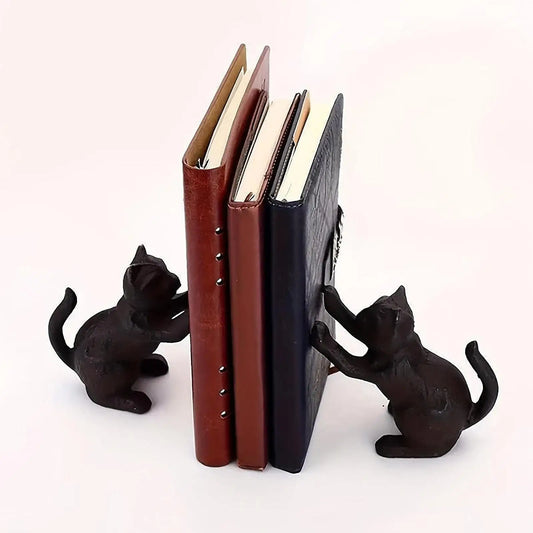 Decorative Cat Bookend — Unique Book Holder for Cat Lovers