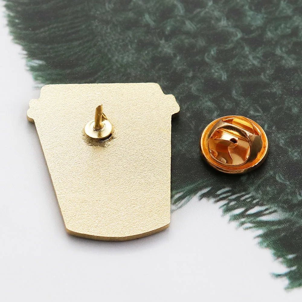 Read Books Drink Coffee Avoid Social Interaction Enamel Pin — Introvert Gift