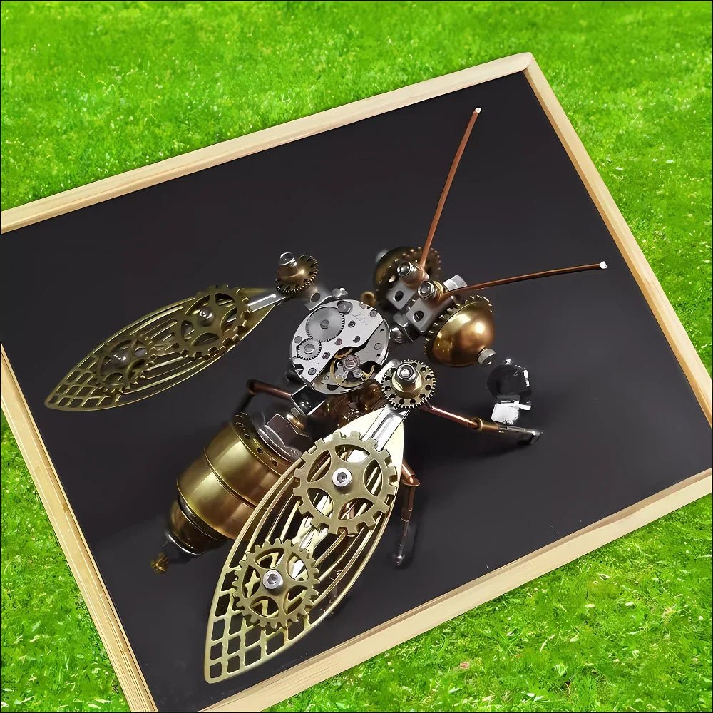 Steampunk Bumblebee Building Set - Mechanical Insect 3D Assembly Model