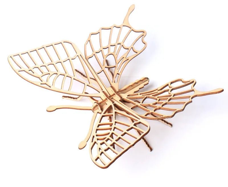 Wooden Multi-Insect 3D Puzzle — Educational Assembly Model for Kids