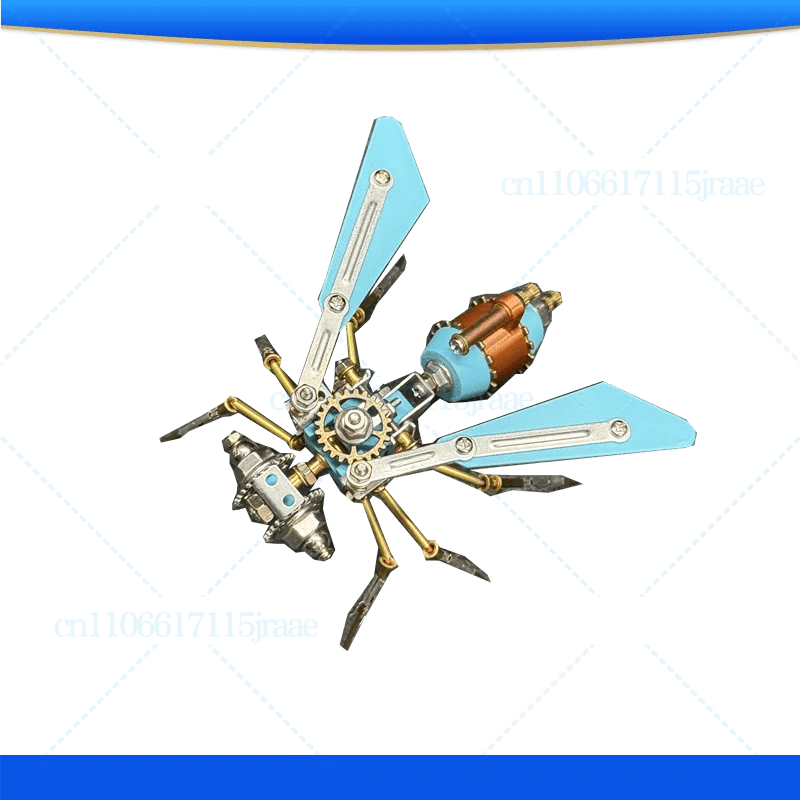 Steampunk Mechanical Fruit Fly Model — DIY Metal Assembly Kit