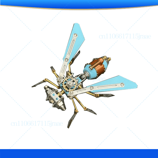 Steampunk Mechanical Fruit Fly Model — DIY Metal Assembly Kit