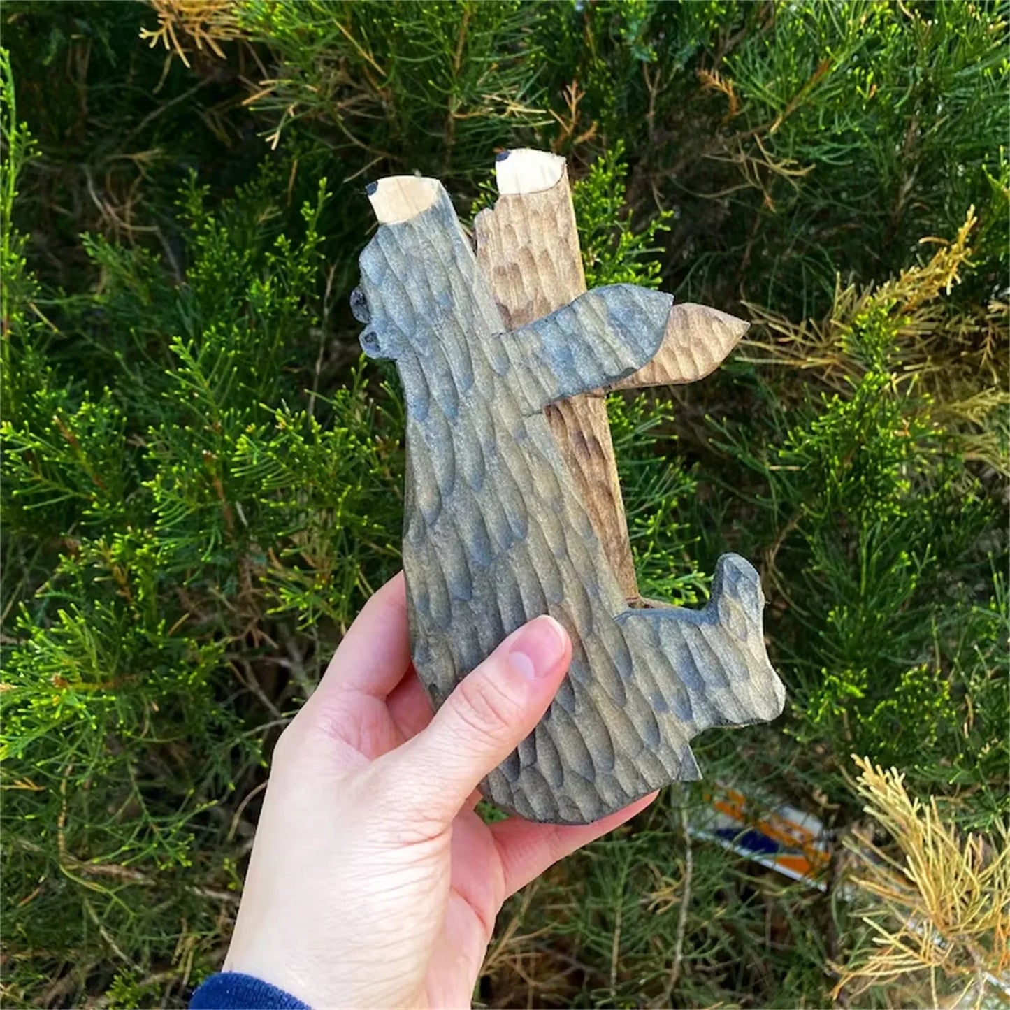 Wooden Bear Door Topper - Creative Wall Sculpture