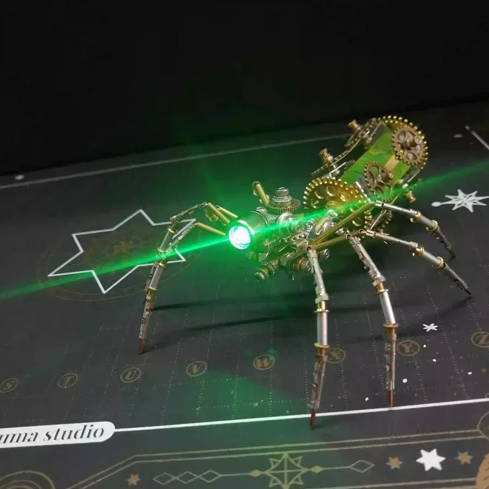 Cyberpunk Mechanical Spider Metal Model Kit - 3D Assembly Puzzle