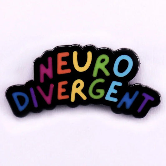 Neurodivergent Rainbow Badge - ADHD Autism Pride Pin