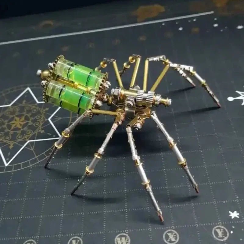 DIY Biochemical Spider Metal Model Kit — 100+ Piece Steampunk Assembly Toy