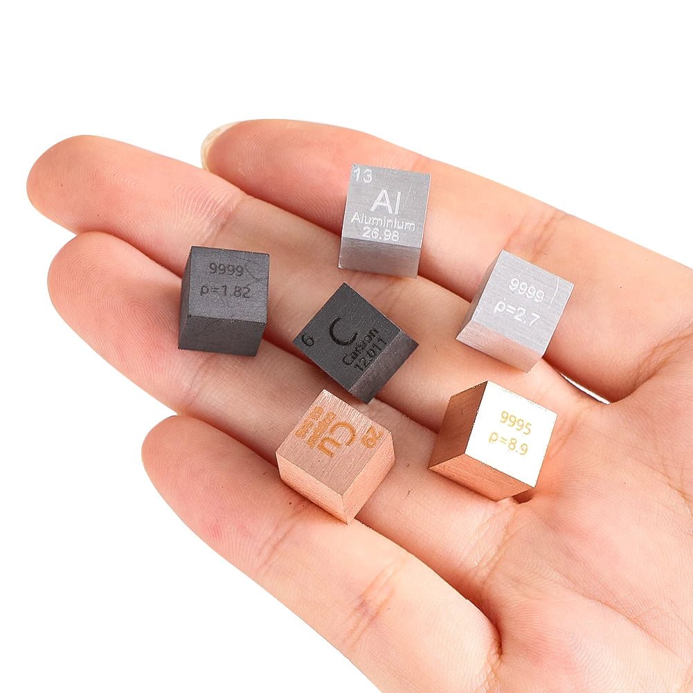 Element Cube Collection — Miniature Periodic Table Display for Science Education