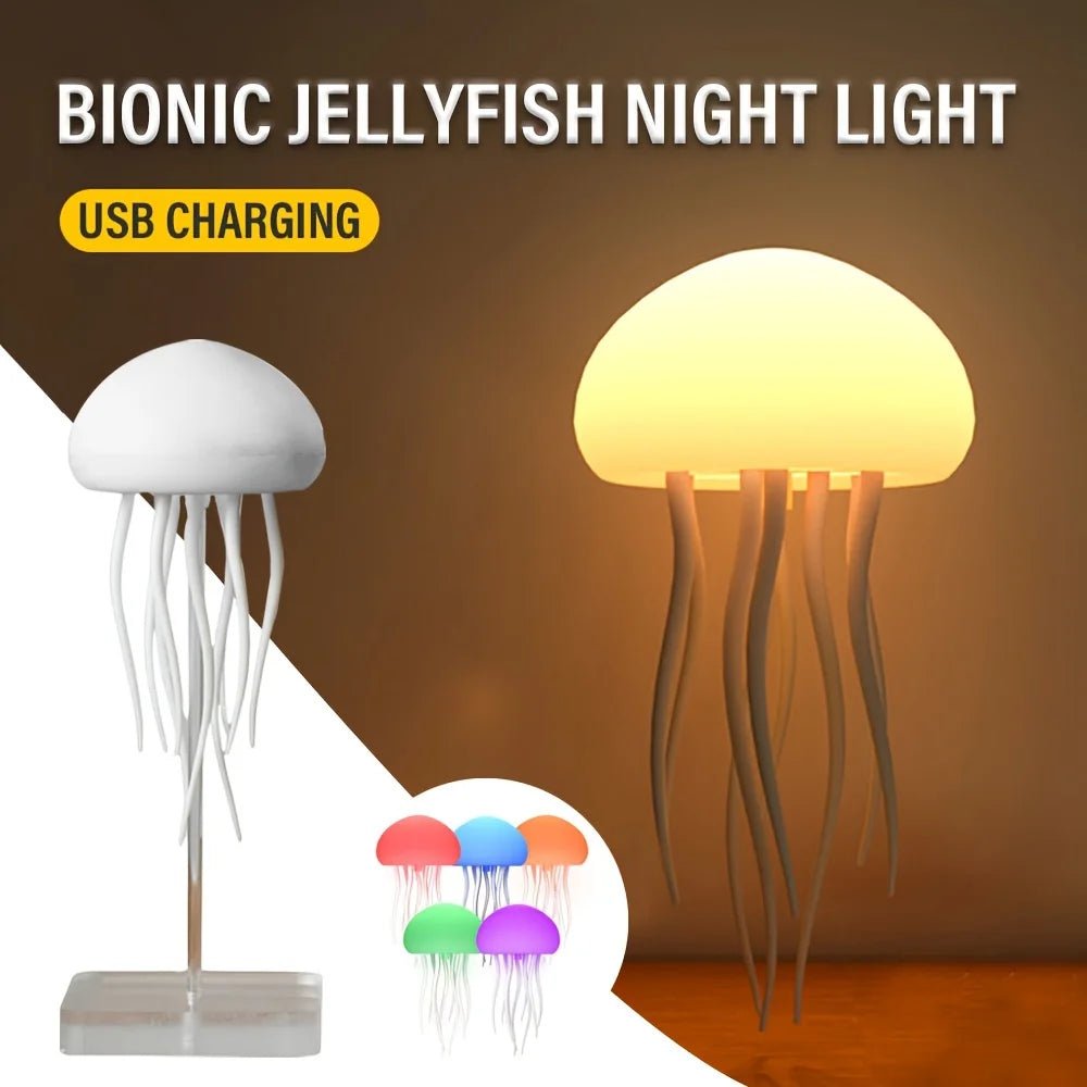 Jellyfish Table Lamp — Colour-Changing LED Light