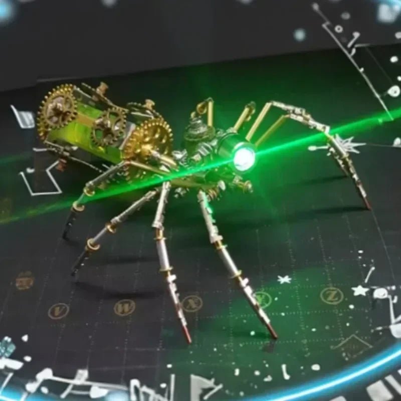 Cyberpunk Mechanical Spider Metal Model Kit - 3D Assembly Puzzle