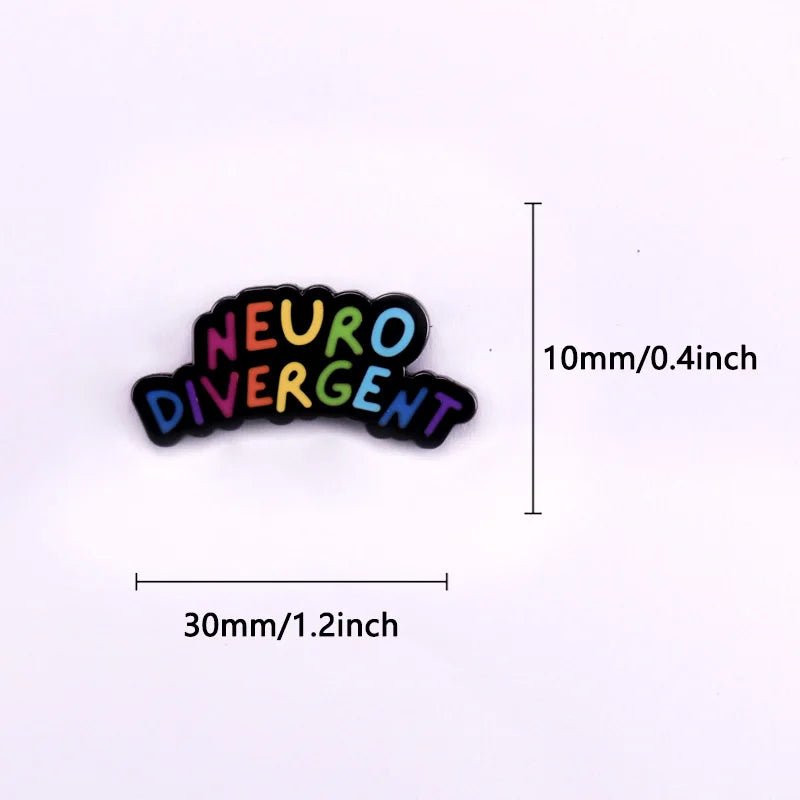 Neurodivergent Rainbow Badge - ADHD Autism Pride Pin