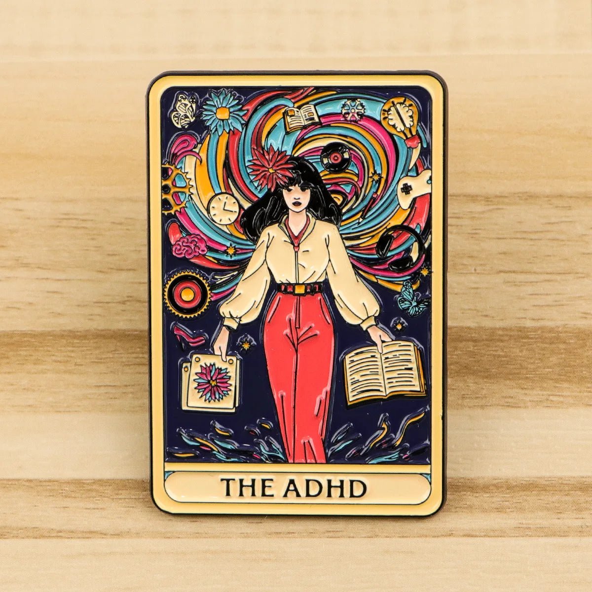 ADHD Quote Enamel Pin — Neurodivergent Awareness Lapel Badge