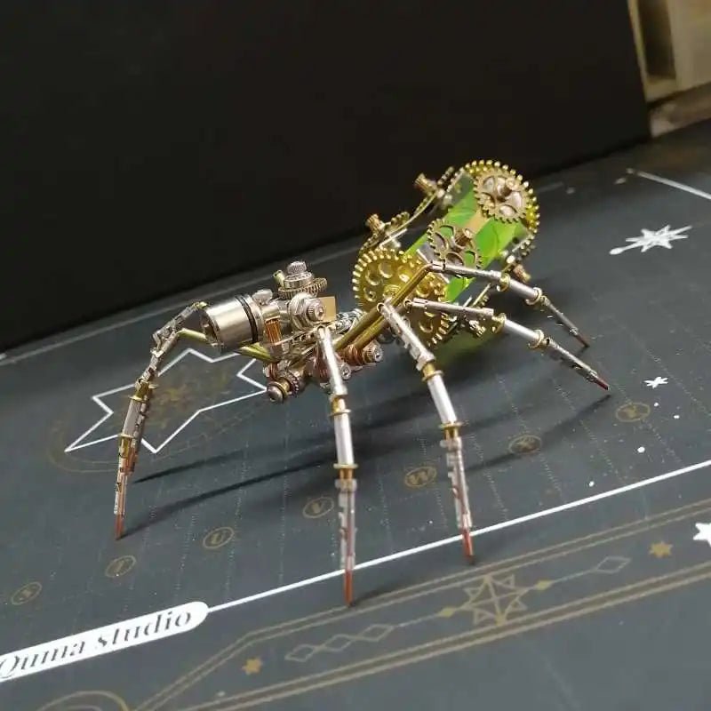 DIY Biochemical Spider Metal Model Kit — 100+ Piece Steampunk Assembly Toy