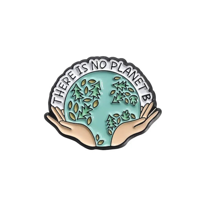Earth Day Enamel Pin — Protect Our Planet Environmental Awareness Badge