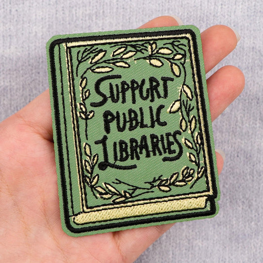 Book Lover Embroidered Patches — Iron-On Reading Enthusiast Appliques