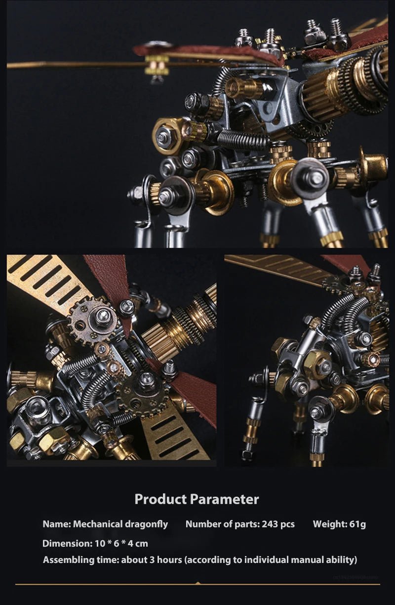 Mechanical Insect Metal Puzzle - 3D Steampunk Assembly Model