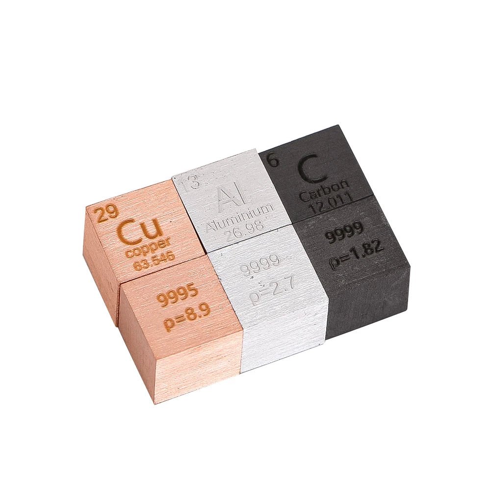 Element Cube Collection — Miniature Periodic Table Display for Science Education