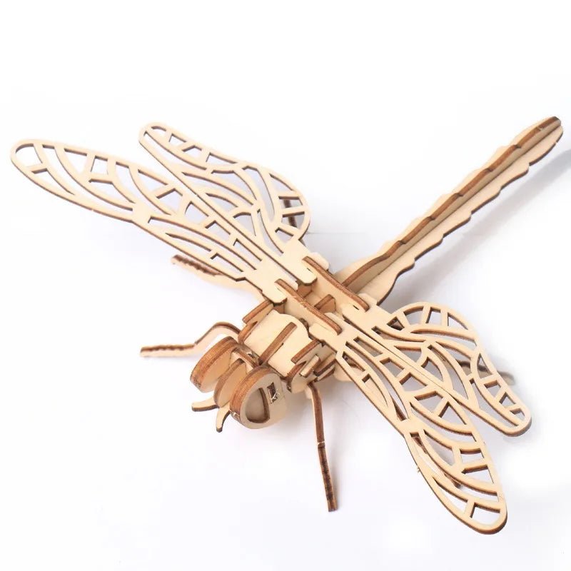 Wooden Multi-Insect 3D Puzzle — Educational Assembly Model for Kids