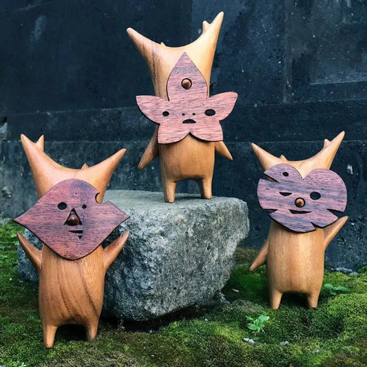Wooden Korok Statue - Zelda Inspired Home Decor
