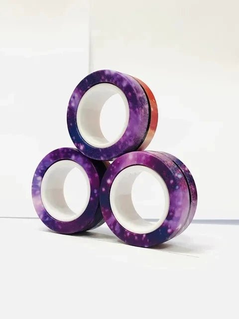Magnetic Fidget Rings - ADHD Stress Relief Toy Set