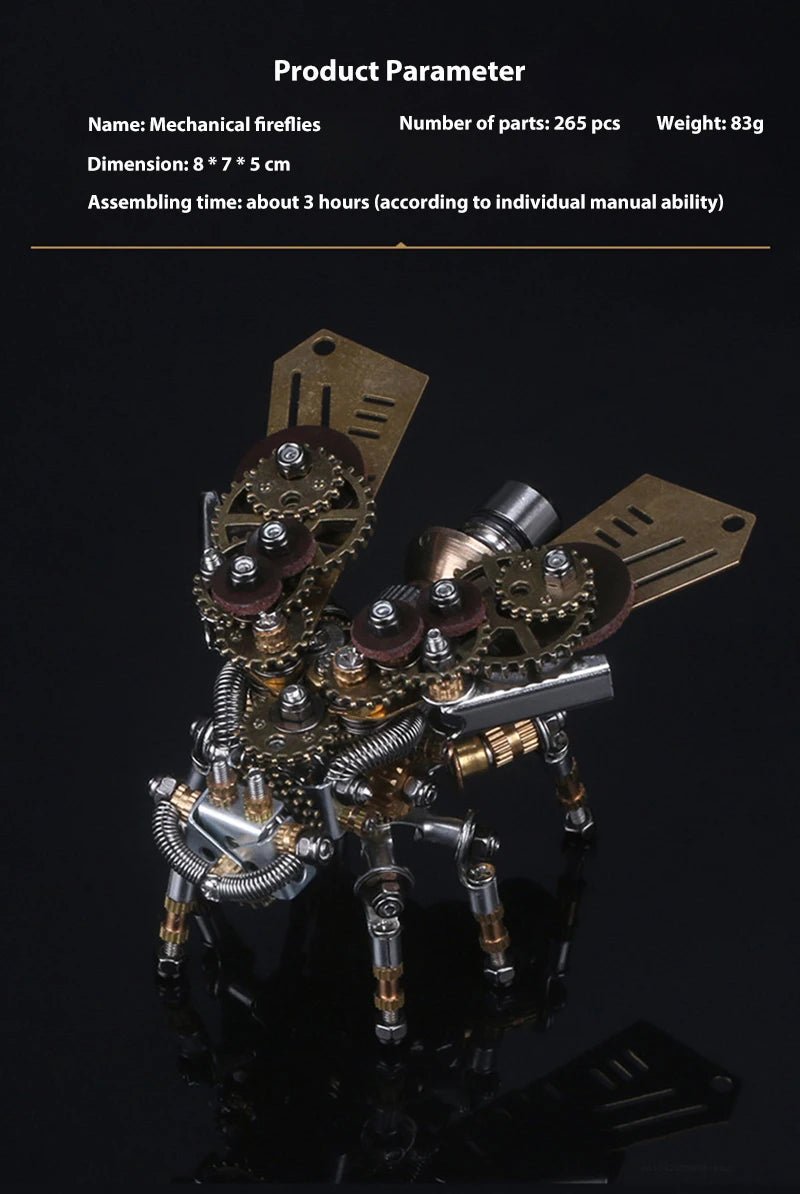 Mechanical Insect Metal Puzzle - 3D Steampunk Assembly Model