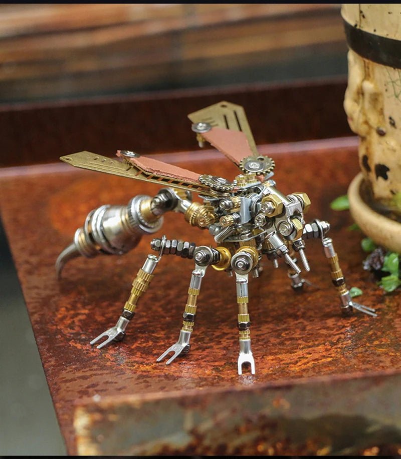 Mechanical Insect Metal Puzzle - 3D Steampunk Assembly Model