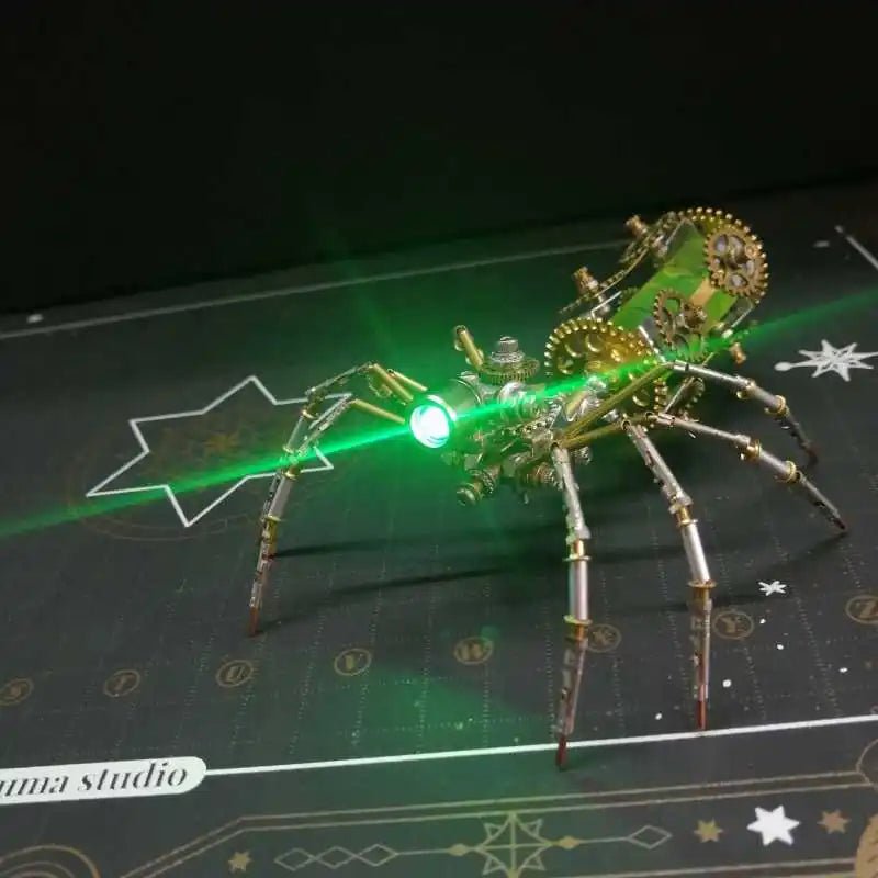 DIY Biochemical Spider Metal Model Kit — 100+ Piece Steampunk Assembly Toy