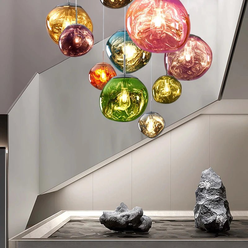 Nordic Lava LED Pendant Lamp — Modern Acrylic Ceiling Light for Living Room & Dining