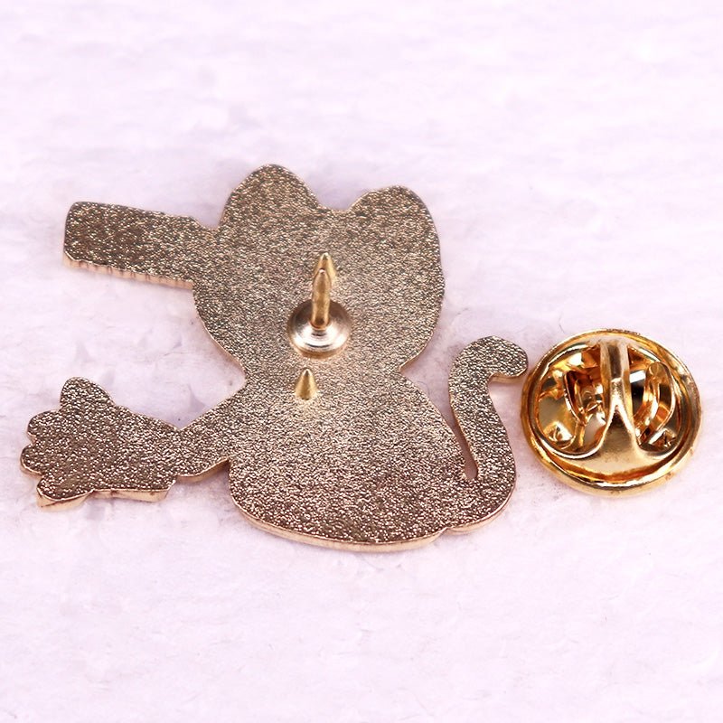 Naughty Black Cat Enamel Pin