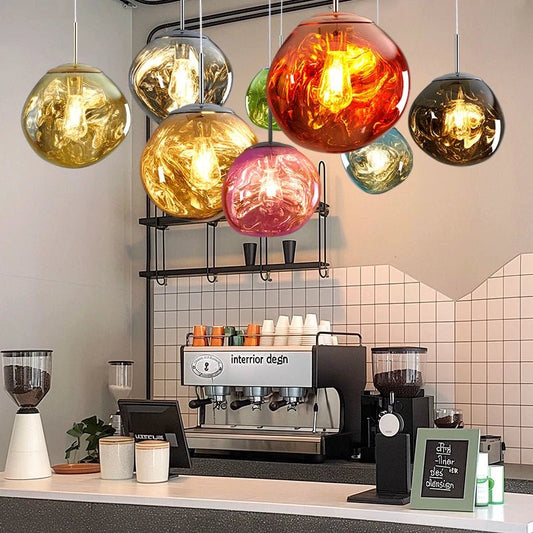 Nordic Lava LED Pendant Lamp — Modern Acrylic Ceiling Light for Living Room & Dining