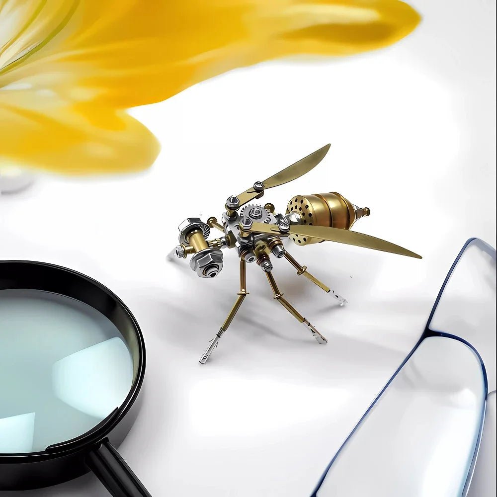 Steampunk Bumblebee Building Set - Mechanical Insect 3D Assembly Model