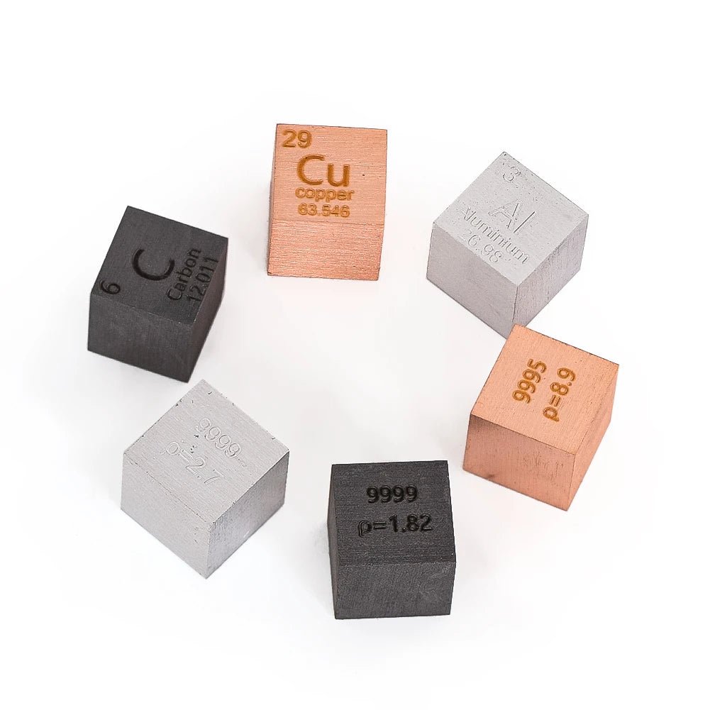 Element Cube Collection — Miniature Periodic Table Display for Science Education