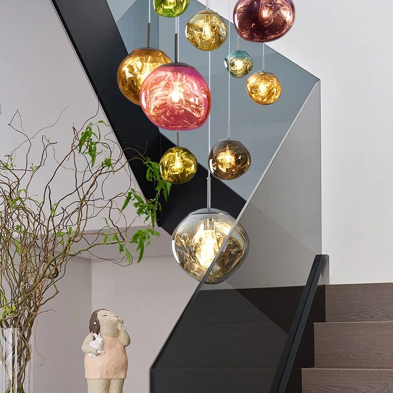 Nordic Lava LED Pendant Lamp — Modern Acrylic Ceiling Light for Living Room & Dining