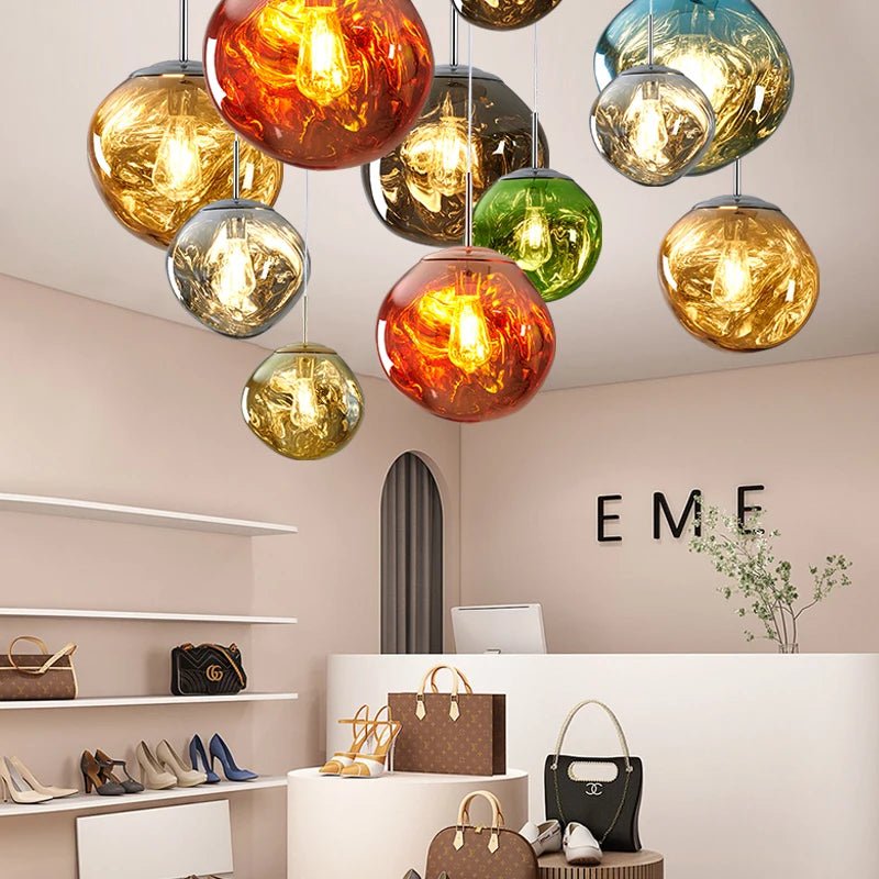 Nordic Lava LED Pendant Lamp — Modern Acrylic Ceiling Light for Living Room & Dining