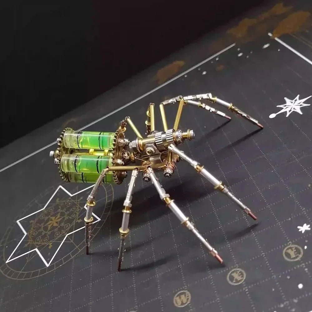 Cyberpunk Mechanical Spider Metal Model Kit - 3D Assembly Puzzle