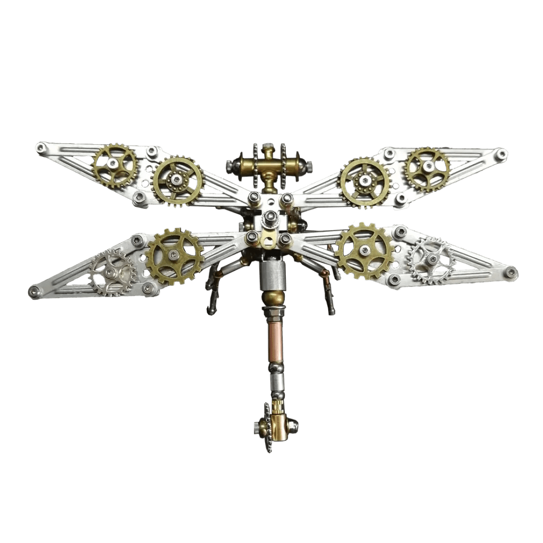 3D Metal Dragonfly Puzzle — 200+ Piece Steampunk Assembly Model Kit