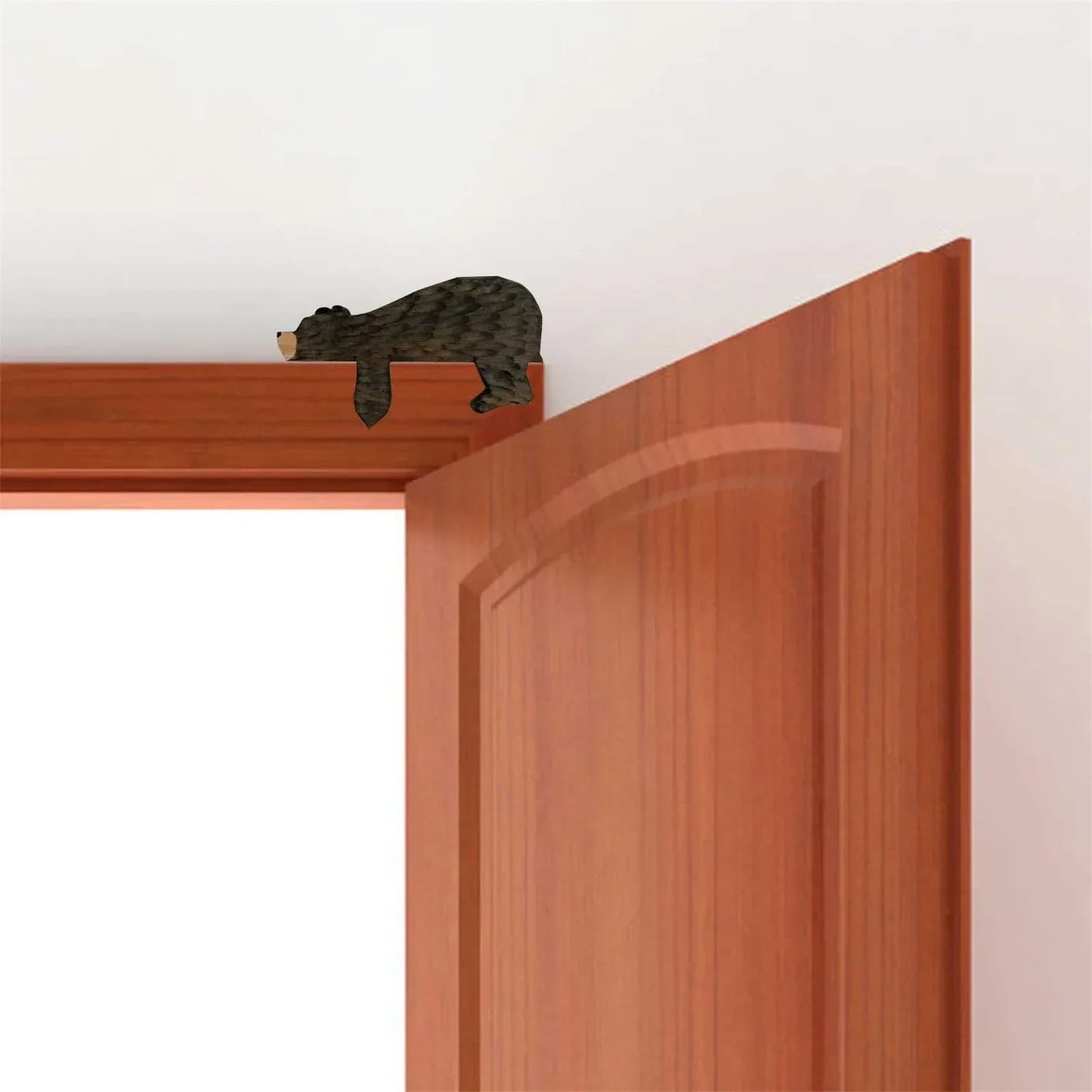 Wooden Bear Door Topper - Creative Wall Sculpture